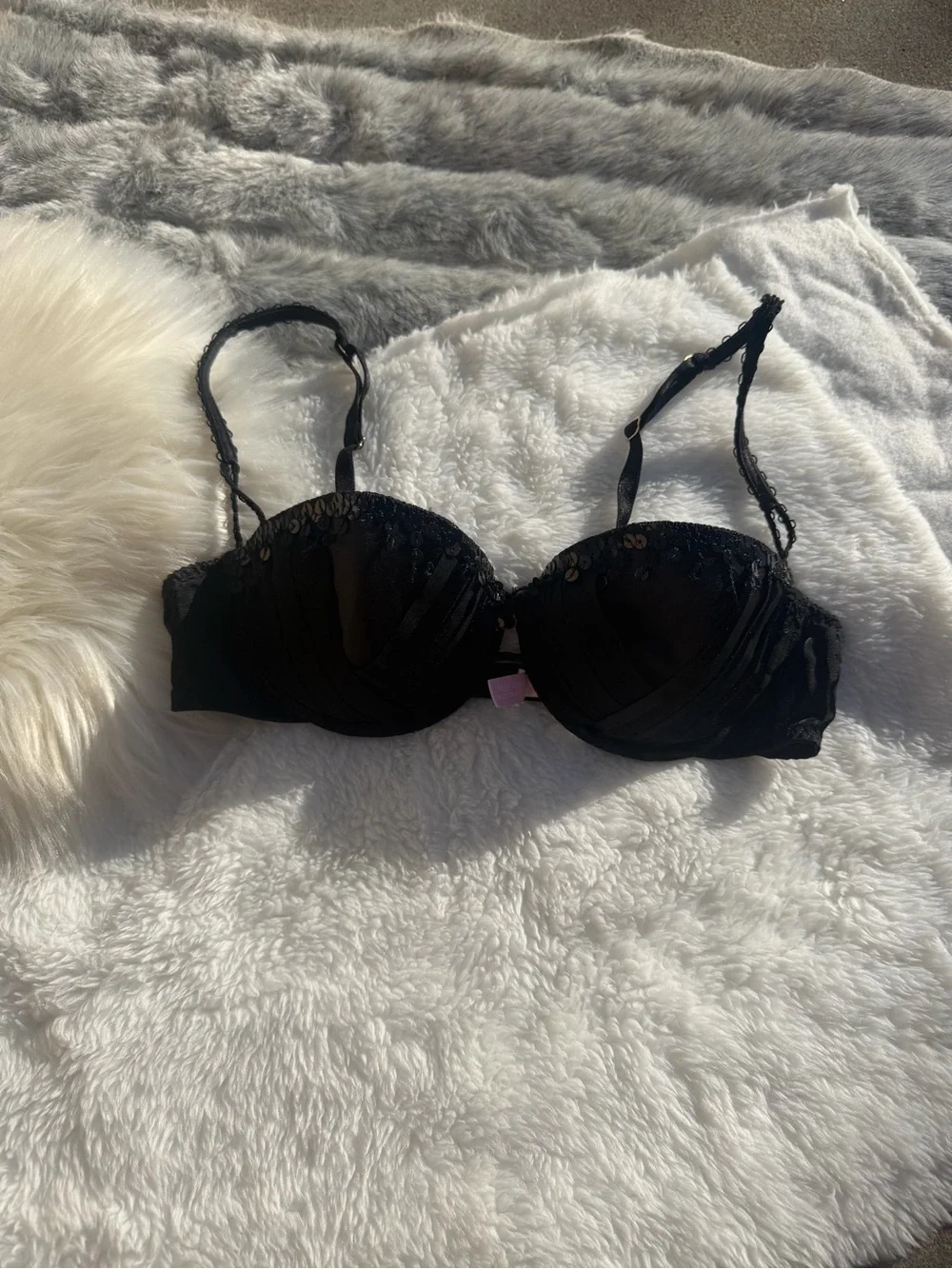 Victoria's Secret Black Lace Push-Up Bra